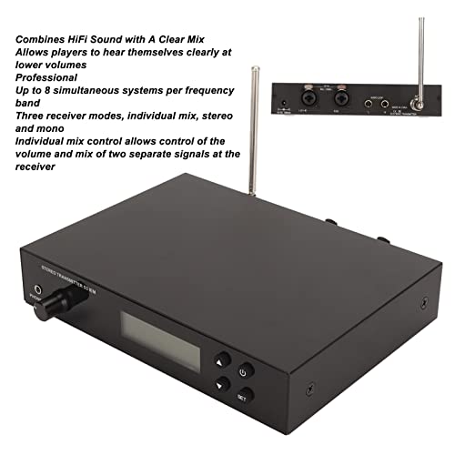 Vbestlife Wireless In Ear Monitor System, 566 To 608Mhz Wireless Ear Monitor System With Transmitter And Receiver, In Earphone Wireless Type Used For Stage Or Studio #TOP3