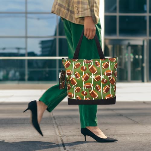 Image of NGIL Medium Top Zipper Closure Canvas Tote Bag with Attached Matching Coin Purse For Moms and Nurses