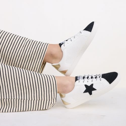 Image of VINTAGE HAVANA Women's Fashion Sneakers | Casual Lace up Low Top Tennis Shoes | Cute Trendy Dressy Sneakers