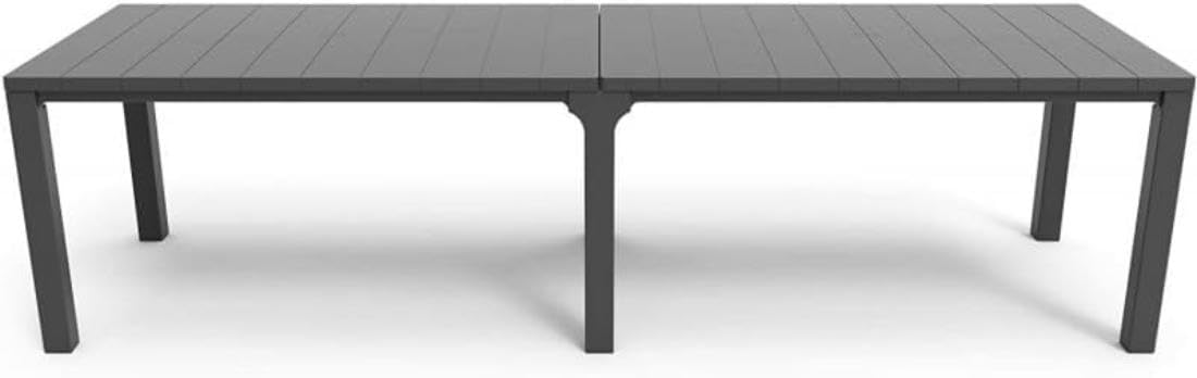 Keter Julie Table Double Composition Table d'extérieur Graphite