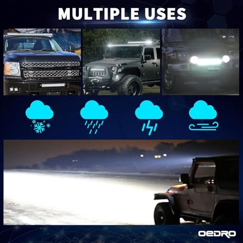 Image of OEDRO LED Light Bar 22 Inch 520W 36400LM Quad-Row Spot Flood Combo
