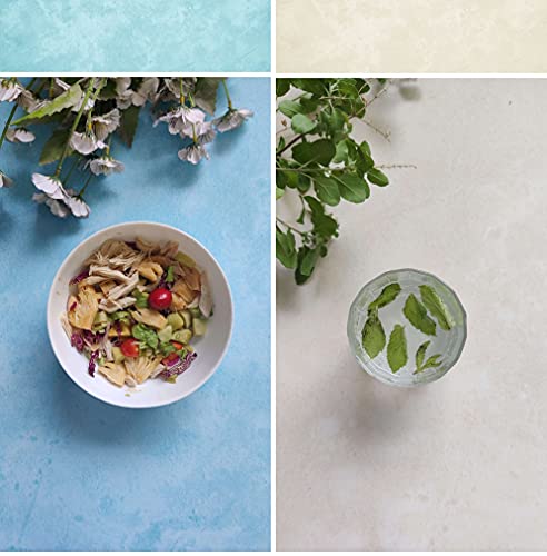 Image of Premium Flat Lay Tabletop Photography Backdrop Background, Double Sided Adra Waterproof Paper for Food, Small Product Professional Photo Shoot (Pack of 3, BG 4)