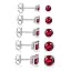 Round Cut-Ruby