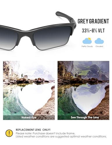 Image of BLAZERBUCK Polarized Replacement Lenses for Oakley Quarter Jacket OO9200 Sunglass