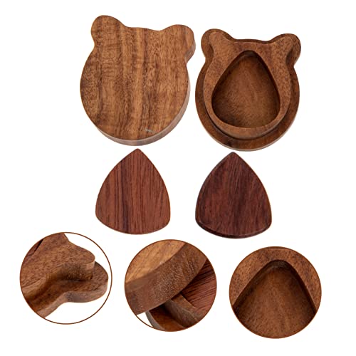 GAXIRE 1 Set Électrique Guitare Médiators Ukulélé Médiators Boîte De Médiators Ukulélé Pick Boîte De Plectre en Bois Boîte en Bois Électrique Guitare Accessoires Naturel Médiators - Les Beatles, Paul McCartney, John Lennon, RIngo Starr, George Harrison GAXIRE 1 Set Électrique Guitare Médiators Ukulélé Médiators Boîte De Médiators Ukulélé Pick Boîte De Plectre en Bois Boîte en Bois Électrique Guitare Accessoires Naturel Médiators – Image 3