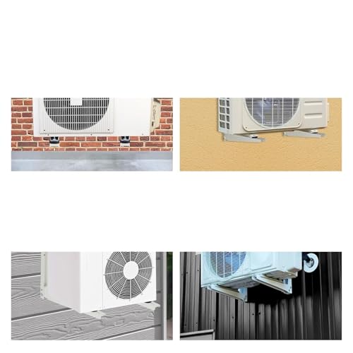Klimaanlagenhalterung, Anti- Vibrations- Kondensator- Pad, universeller Wärmepumpen- Bodenständer, Außenisolator for Zuhause, Schlafzimmer, Wohnheim-6