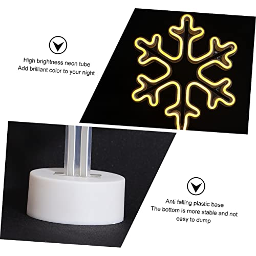 Fête sans lumières LED de flocon de neige décorative pour bureau enfant
