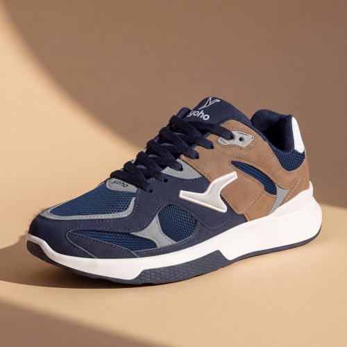 Image of YOHO Men's Sneakers Flo & Blazer | Stylish & Comfortable | Low Top, Lace Up Casual Shoes for Man /Gents