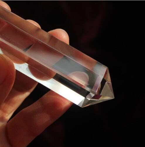 Miniatura 3 de 3.95" 4 caras estilo Vogel Natural Clear Quartz Crystal Point 1.98 oz lleno de textura