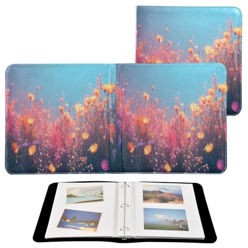 Álbum de fotos DIY con páginas autoadhesivas, encuadernador de 3 anillos, 40 páginas, tamaño 11.8 x 11.2 pulgadas miniatura 2