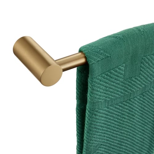 Image of KOKOSIRI Bath Towel Bar 20-Inch Hand Towel Holder Single Rail for Lavatory and Bathroom Wall Mounted Champagne Bronze Stainless Steel, B4007CPG-L20