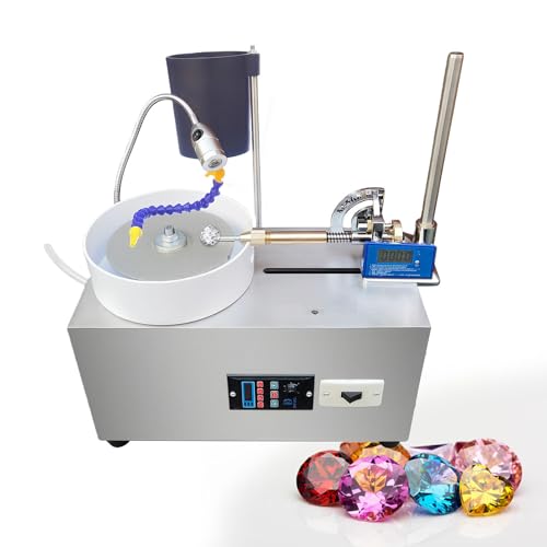 Machine à facettes pour pierres précieuses naturelles – meuler, couper et polir, réglage d'angle, moteur à fil de cuivre, couvercle bloquant l'eau