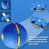 Finndeen Magic Ball, Magic Meta Ball, Children's Magic Bouncing,Dual Form Flying Saucer,Parent-Child Interaction with 6 Light Collapsible Flying Disc (Blue) #3