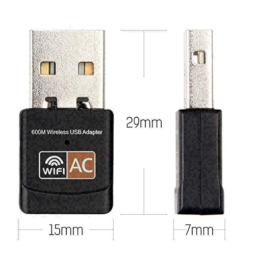 USB WiFi Adapter, AC600 Mbps Dual Band 2.4/5Ghz Wireless Mini Network Adapter 802.11 , Support PC Desktop Laptop MAC Book Windows Notebook - Image 5