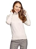 Estilo de ropa: Casual oodji Collection Mujer Jersey Básico de Punto, Beige, ES 36 / XS