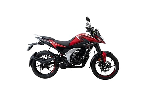 Image of Bajaj Pulsar N 125 Led Disc Bt Motorcycle /Motorbike - Ebony Black Cocktail Wine Red - Ex-Showroom