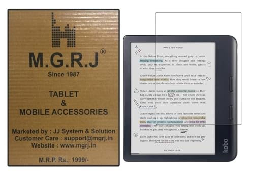 Image of M.G.R.J Tempered Glass Screen Protector for Kobo Libra Colour eReader 2024 || Kobo Libra 2 eReader 2021 (7 inch inch)