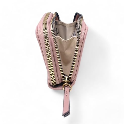 Juicy Couture Women's Medium Double Zip Around Wallet (Dusty Blush Embroidered)4