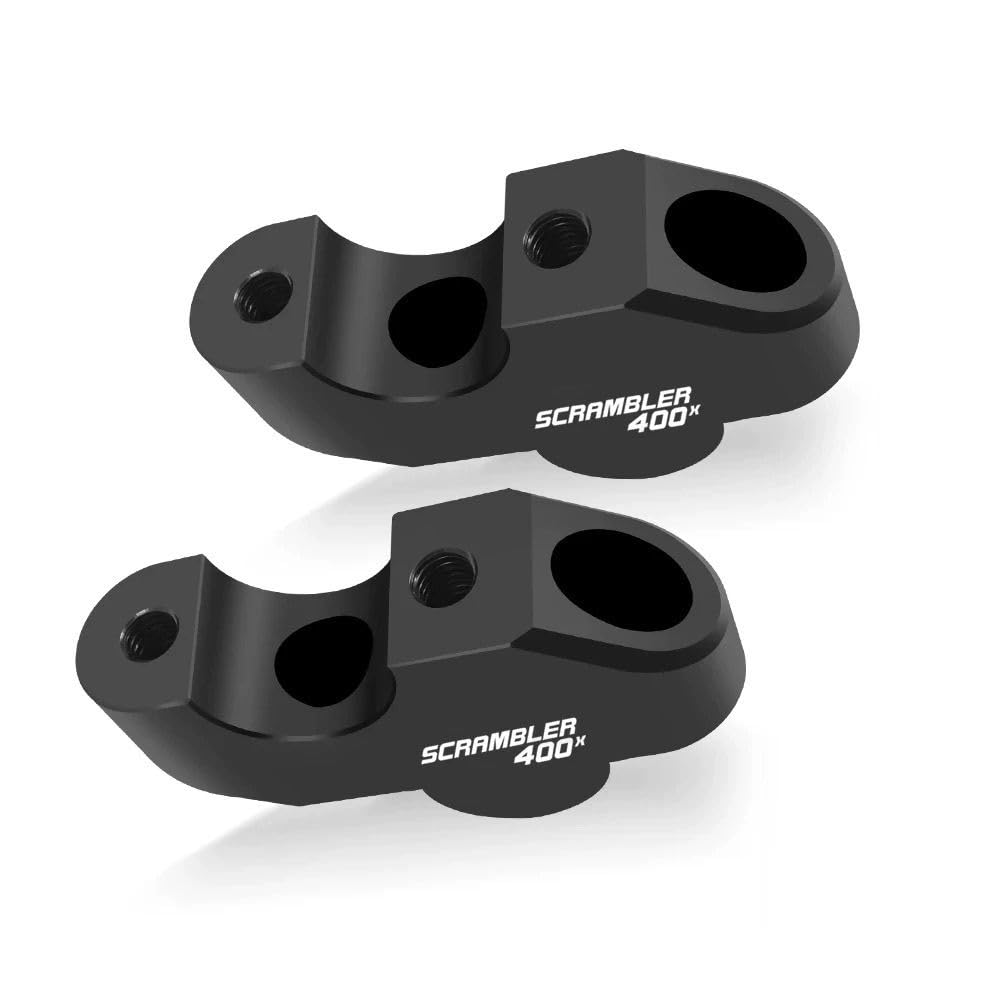 1 paire de rehausseurs de guidon de moto pour Triumph Speed 400 Scrambler 400X 2024 2025 - Support de serrage à hauteur croissante (Scrambler400X)