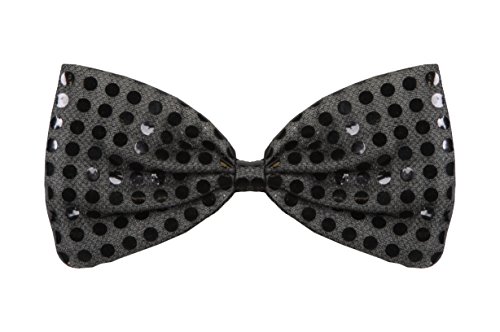 Beistle 60703-BK - Glitz N Gleam Bow Tie - Black