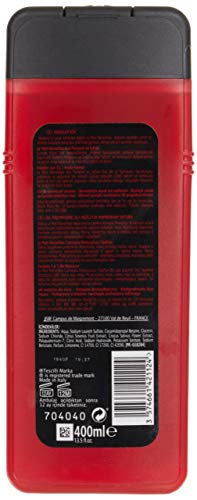 Le Petit Marseillais MEN Shower Gel 4in1 Red Orange & Saffron 400 ml - for body face, hair and beard, male, energizing, fragrance - Image 2