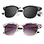 A25-(2 Pack) Matte Black | Black | Silver Rim / Glossy Purple Pink Tortoise | Gradient Purple Grey | Golden Rim A25-(2 Pack) Matte Black | Black | Silver Rim / Glossy Purple Pink Tortoise | Gradient Purple Grey | Golden Rim