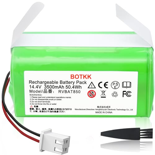 Image of Upgraded 3500mAh RVBAT850 Battery Replacement for Shark Vacuum, Suitable for Rvbat850 Shark Ion Battery R75, RV761, RV850C, RV1000S, RV1100VL, RV101AE, UR1000SR, RV700 N, RV720 N (2-Prong)
