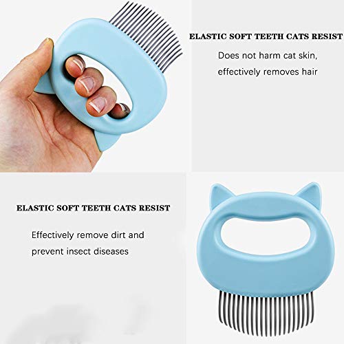 KesaPlan Pet Grooming Shedding Brush for Dog Cat Hair, Deshedding Massage Comb, Dog Brush End Shedding 2pcs