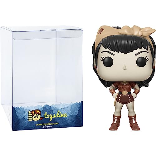Wonde R Woman (Chase): P O P ! Heroes Vinyl Figurine Bundle With 1 Compatible 'Toysdiva' Graphic Protector (167-12853 - B/A)