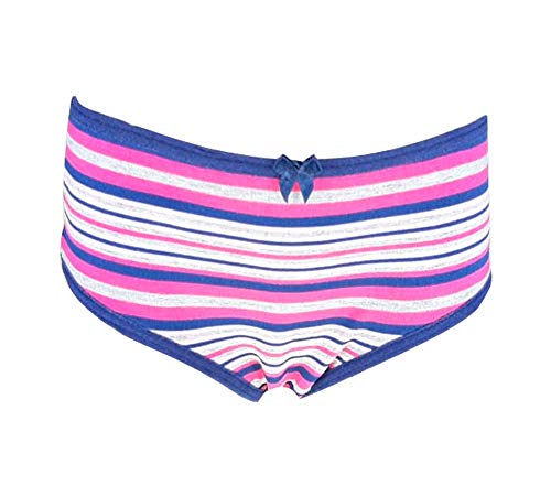 kit 12 calcinhas menina infantil de algodão lateral larga 410 (Médio)