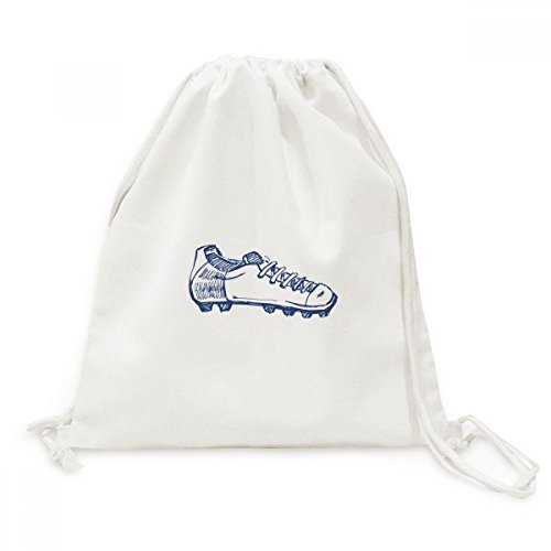 Sac en toile de sport avec cordons motif football pour transporter vos chaussures