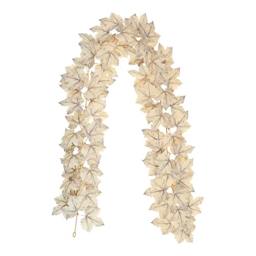 Maple Leaves Wreath | 5.5ft Fall Autumn Wreath Decoration - Door Floral Wreath, Fall Autumn Wreath Decoration, Artificial Flower Wreath for Front Door