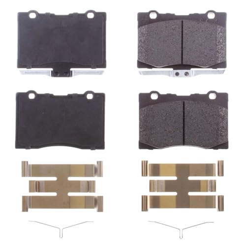 Image of PowerStop Front Brake Pads for Acura RL 2005-12 - Z17 Ceramic Brake Pads with Installation Hardware, 17-1091