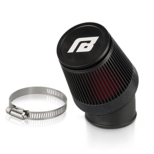 NIBBI Racing Motorcycle Air Filter Universal 48mm Air Filters for Dirt Bike Motocross Carburetor Cleaner for Pit Bike Scooter Moped YAMAHA HONDA SUZUKI KAWASAKI ATV (48mm)