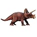 FLORMOON Dinosauri Giocattoli Realistico Triceratops Dinosaur Figure di Dinosauri in plastica Decorazioni per Torte Feste di Compleanno Giocattolo per la Scuola sul Retro per Bambini(Taglia Larga)