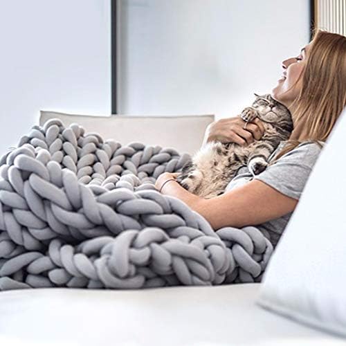 Miniatura 6 de Hilo grueso grueso súper voluminoso para tejer a mano de ganchillo suave algodón grande DIY brazo tejer hilo giratorio para tejer hilo gigante en