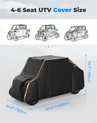 Housse UTV 420D bâche de protection imperméable grand format - 2
