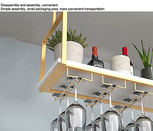 Porte-bouteilles de vin mural industriel au design épuré en métal noir suspendu - 5