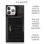 FLAUNT MagSafe Phone Wallet/Card Holder with Magnetic Closure - Black - Image 5