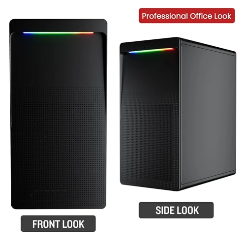 Image of Desktop Computer Set with I5 2nd Generation, 8GB RAM, 128GB SSD, 22-inch Monitor, Keyboard, Mouse, WiFi, Speakers, Windows 11, Black Full Set | 1 Year Warranty