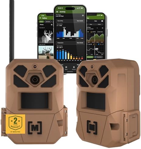 Moultrie Edge 3 Cellular Trail Camera – 2 Pack – 40MP HD Photo Capture – 1080p Low-Glow Flash – GPS – Multi-Carrier Auto-Connect – Built-in Memory – 0.5s Trigger Speed – AI Buck Detection Moultrie Edge 3 Cellular Trail Camera – 2 Pack – 40MP HD Photo Capture – 1080p Low-Glow Flash – GPS – Multi-Carrier Auto-Connect – Built-in Memory – 0.5s Trigger Speed – AI Buck Detection