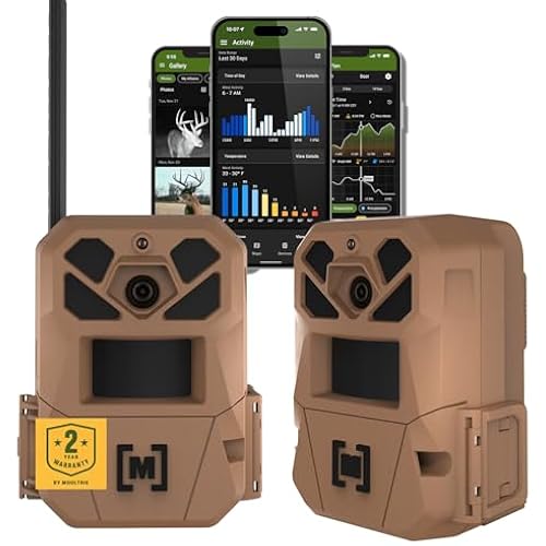 Moultrie Edge 3 Cellular Trail Camera - 2-Pack, 40MP, 0.5s Trigger