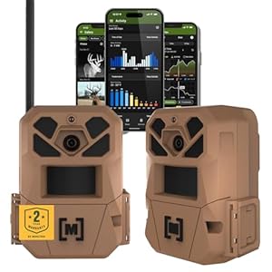 Moultrie Edge 3 Cellular Trail Camera – 2 Pack – 40MP HD Photo Capture – 1080p Low-Glow Flash – GPS – Multi-Carrier Auto-Connect – Built-in Memory – 0.5s Trigger Speed – AI Buck Detection