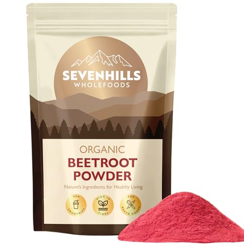 Sevenhills Wholefoods Organic Beetroot Powder 500g - Natural Food Colouring - Superfood - Vegan Kosher Non-GMO