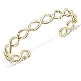 ▶ MATERIAL: Gold gefüllter Armreif mit trendigem Infinity-Symbol