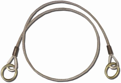 Guardian Fall Protection 10410 3-Foot Galvanized Cable Choker Anchor with 2-1/2-Inch and 3-Inch Ends