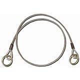 Guardian Fall Protection 10411 4-Foot Galvanized Cable Choker Anchor with 2-1/2-Inch and 3-Inch Ends