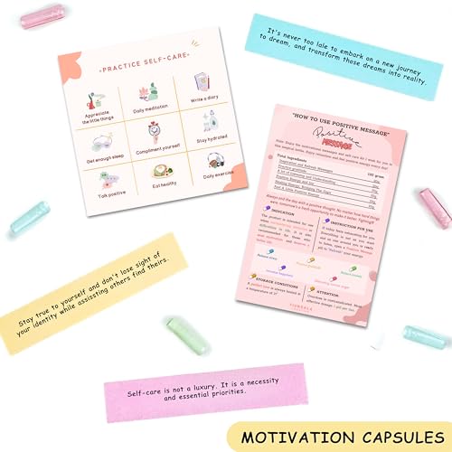 50 Positive Messages In A Bottle, Message in a Bottle Kit, Daily Affirmations for Women, Positive Affirmation Gifts For Women Men, Get Well Gifts Birthday Gifts for Women, Stress Relief Gifts - Image 5