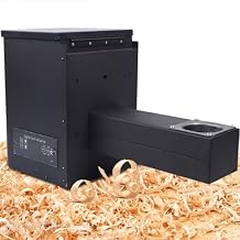 Pellet BBQ Smoker Hopper Assembly Kit,Electric Wood Pellet Smoker Grill Part,Knob Type Digital Temperature Controller,for Smoke,Bake
