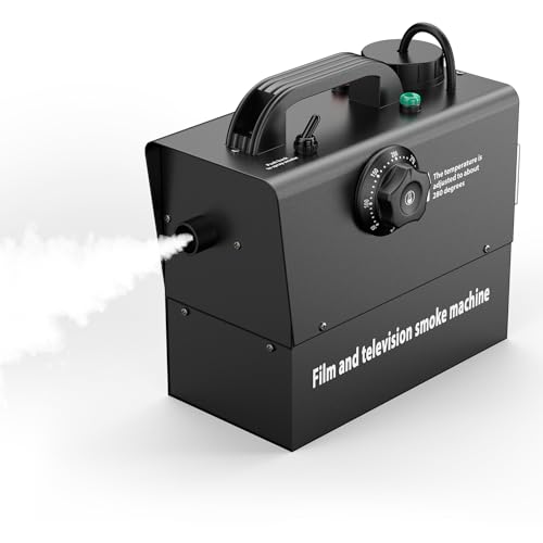 Portable Battery Powered Fog Machine, 21000mAh 400W Small Smoke Machine for Parties, DJ, Wedding, Halloween, Photography, Indoor & Outdoor, with Remote & Manual Control & Adjustable Temperature